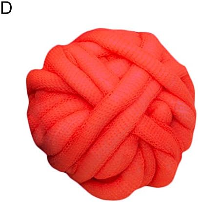 Giant Wool Super Chunky Merino Wool Yarn Ultra-fine Fiber Worsted Yarn Thread Knitting Yarn Wool Knitting Crochet Yarn (Red)