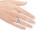 Cate & Chloe Celeste Glory 18k White Gold Ring, Engagement Ring, Wedding & Promise Ring, Silver Ring, White Gold Jewelry