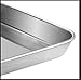 Baking Sheets Set of 2, HKJ Chef Cookie Sheets 2 Pieces Stainless Steel Baking Pans & Toaster Oven Tray Pans, Rectangle Size 9L x 7W x 1H inch & Non Toxic & Healthy & Easy Clean