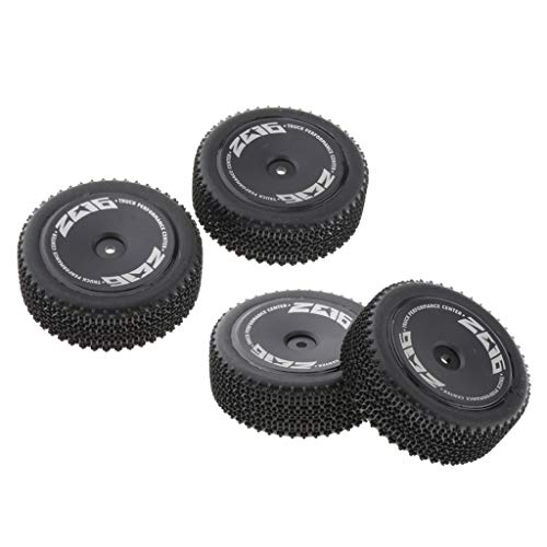 sharprepublic 4pcs 1/14 RC Car Front Reifen Ersatz für WLTOYS 144001 RC Buggy Ersatz