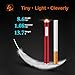 LORWING Mini Electric Lighter USB Rechargeable Windproof Flameless Safety Lighter Portable for Cigarettes with Gift Box (Red)