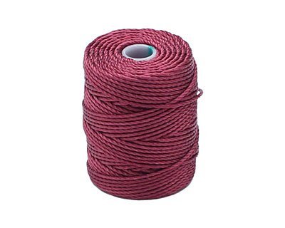 C-Lon Tex 400 Heavy Weight Bead Cord, Wine - 1.0mm, 39 Yard Spool