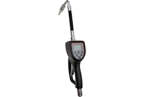 Macnaught M3 Digital Preset Oil Control Gun 1/2" FNPT | 9.25 GPM, Flexible Nozzle, Oval Gear Meter, Auto Shutoff, ATF & Coola