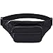 Kayhoma Fanny Pack 50in Bum Bags Water Resistant Waist Belt Purse Black
