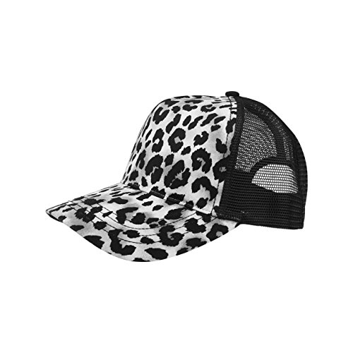 MG Unisex Fashion Animal Print Trucker Cap-6885-SILVER