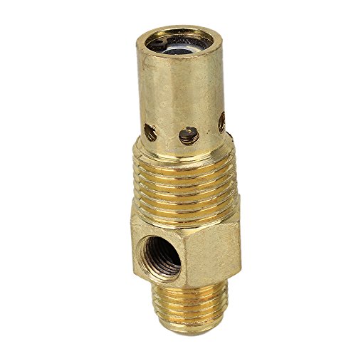 CNBTR Air Compressor Check Valve 1/2PT G3/8 Male NPT Pipe Thread Compression Brass One Way Check Valve