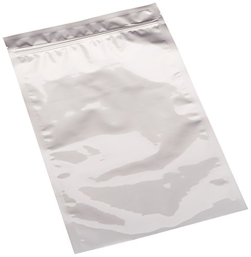 (50) Odor-Proof 10"x16" 1 Gallon Size 5 Mil Tamper Evident Ziplock Mylar Bags for Herb, Seeds, Food, Organics and Pharma