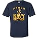 Proud Navy Brother Short Sleeve T-Shirt in Navy