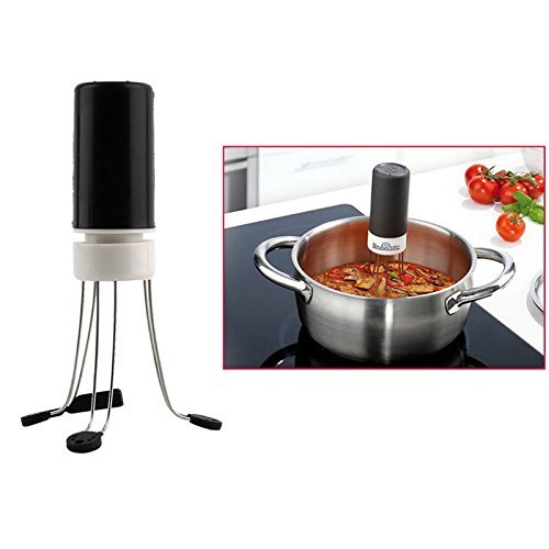 Xiaolanwelc@ Home Use 3 Speeds Cordless Stir Crazy Stick Blender Mixer Automatic Hands Free Kitchen Utensil Food Sauce Auto Stirrer Blender