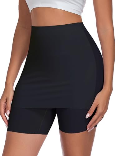 black spandex shorts for under dresses Wcmzj Women's Slip Shorts Comfortable Boyshorts Panties Anti-chafing Spandex Shorts for Under Dress Black M, Size: Medium