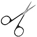 BEST CUTICLE SCISSOR, Manicure Nail Care Scissors With Matte Black Handle, Slender & Stylish With A Sharp Blade, Multi Use For Trimming Beards & Sideburns, Trims Bangs, Great Desk Accessory