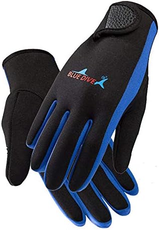 Ounice Neoprene Diving Gloves Waterproof Diving Gloves Neoprene 1.5mm Soft Lightweight for Scuba Diving Winter Swimming Rafting Canoeing for Women or Men