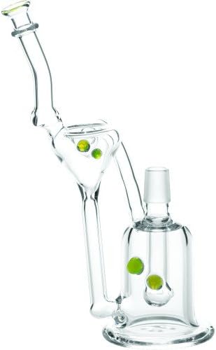 SCIENTIFIC TUBE 13-374 - WP BULB PERC W/ RECYCLER 10" SLIME GREEN MALE 18MM