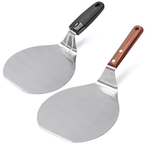 Neaer Stainless Steel Pizza Spatula Peel Shovel Cake Lifter Plate Holder Baking