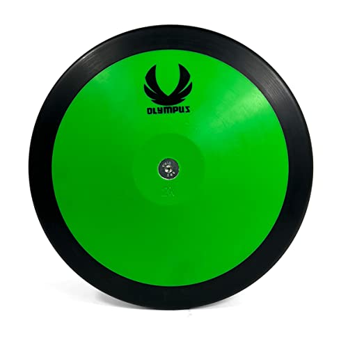 Olympus Contender Discus 2kg 1.6kg 1kg MidSpin Discus, 73 Rim Weight World Athletics