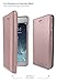 Smartish iPhone 8 Plus/ 7 Plus Wallet Case - Keeper of The Things - Folio Wallet Synthetic Leather Portfolio Flip Credit Card Cover with Kickstand (Silk) - Rose All Day