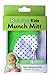 Munch Mitt Malarkey Kids Teething Mitten - The Original Mom-Invented Silicone Teether Mitten with Travel Bag – Ideal Teething Toys Green Polka Dot