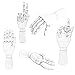 Mannequin Hand - Yookat Wood Art Mannequin Hand Model - Perfect for Drawing, Sketch, etc.(Male Hand)