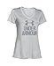 Under Armour Women's Tech V-Neck - Twist Logo, Elemental/Steel, Small