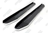 APS RB-HO214S Black & Chrome Nerf Bar Bolt Over for select Honda Pilot Models