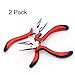2Pcs Long Nose Pliers with Wire Side Cutter 5-Inch Needle Nose Pliers (2 different style)