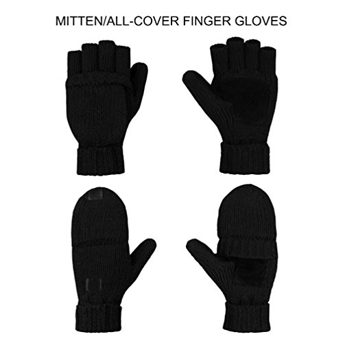 VBIGER Winter Gloves Warm Wool Mittens With Mitten Cover Pricepulse