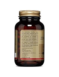 Solgar – Citrato de Zinc 30 mg, 100 Cápsulas de verduras