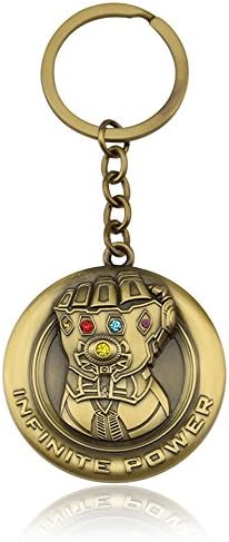 Dolovely 2018 Marvel Avengers Infinity Gauntlet Keychain Gold Thanos Glove Keyring Infinity War Gloves Accessories for Fans