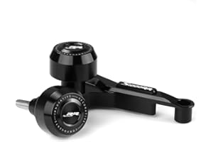 Mokiton Motorcycle Frame Sliders Crash Protector Compatible with BMW S1000RR 2023 2024 2025 | Engine Fairing Guard Shield Falling Protection S 1000 RR 1000RR S1000 RR Accessories (Black)