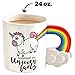 BigMouth Inc. Coffee Mug - “Powered by Unicorn Farts”, Novelty Coffee Mug, 20 oz