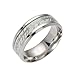 Glow in The Dark Band 8mm Wide Stainless Steel Rings for Men or Women Couples Matching Black Wedding Bridal Ring Ginger Lyne Fashion Jewelry