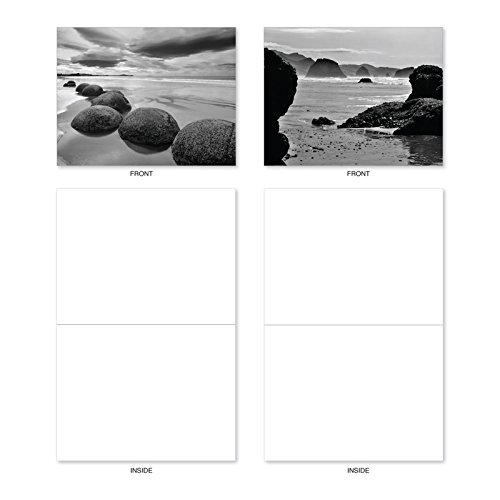 M3309 On The Rocks: 10 Assorted Blank All-Occasion Note Cards Feature Dramatic Rocky Landscapes, w/White Envelopes - Folded Set - Thumbnail 4