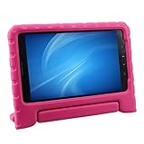 XKTTSUEERCRR Samsung Galaxy Tab 4 8.0 Kids Case, Shockproof Lightweight Super Protective Convertible Handle Stand Cover Case for Samsung Galaxy Tab 4 8.0 Inch Tablet (SM-T330 SM-T331 SM-T335) - Rose