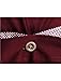 uxcell Men's Slim Fit Point Collar Contrast Trim Long Sleeves Button Down Dress Shirt Burgundy M US 38