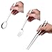 Portable Travel Flatware Set Metal Chopsticks Reusable Stainless Steel Forks Spoons Set with Carrying Case Bag for Adults Dark Grey
