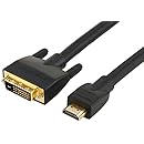 AmazonBasics HDMI to DVI Output Adapter Cable - 25 Feet (Latest Standard)