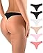 BUBBLELIME XS-XL Sports Thongs for Women Seamless Low Rise Power Pure Stretch No Show Nylon(6 Pack&3 Pack&1 Pack)