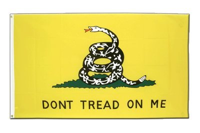 USA Gadsden Don't tread on me Flagge, amerikanische Fahne 90 x 150 cm, MaxFlags®
