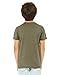 BELLA+CANVAS Youth Triblend Short-Sleeve T-Shirt XL Olive Triblend