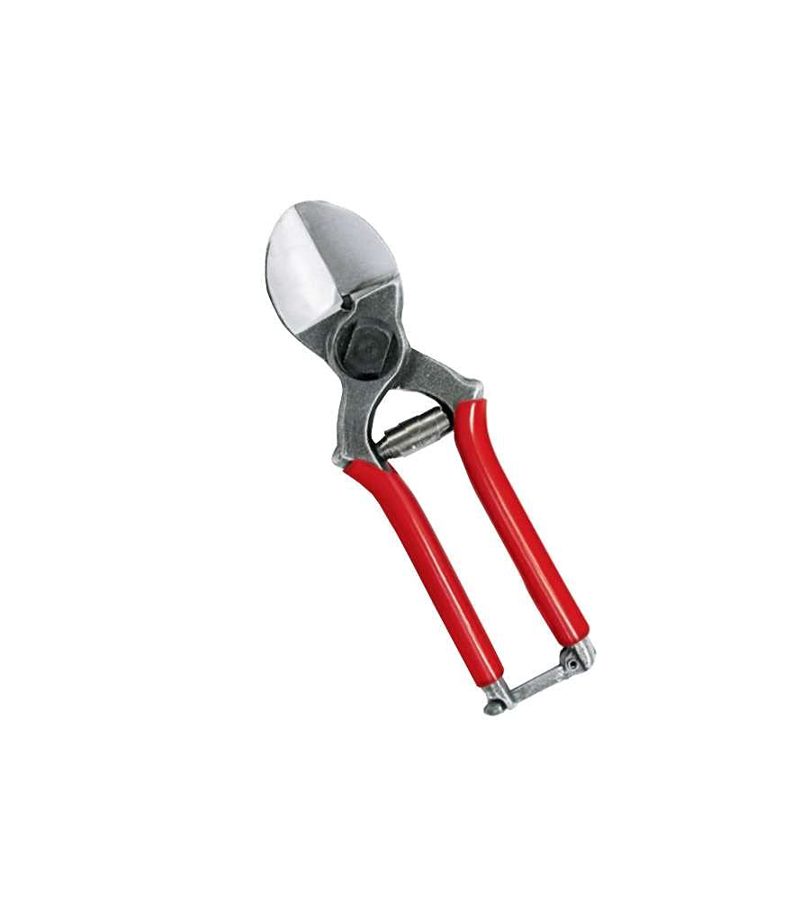 AUSONIA - 31108 Professional Double Cut Forged Pruning Shear 20 CM Forged and Tempered Carbon Steel, Safe Crock Lock, Cement Bolt Made in Italy