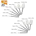 Wool Felt Polishing Bits Mandrel, Polishing Accessories Rotary Tool Buffing - 1/8 Inch Shank, 35 Pcs