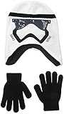 Star Wars Big Boys' Movie Episode 7 Storm Trooper Laplander and Glove Set, Multi, One Size