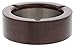 Juvale Wooden Cigarette Ashtray - Round Wood Ashtrays with 3 Slots for Indoor Outdoor Use - Tabletop Cigarette Ash Holder Ideal for Office Bar Decoration - Reddish Brown Finish, 4 Inches in Diameter