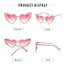 Heart Sunglasse Vintage Retro Cat Eye Oversized Sunglasses