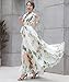 MedeShe Women's Summer Floral Long Beach Maxi Dress Lightweight Sundress (Large)