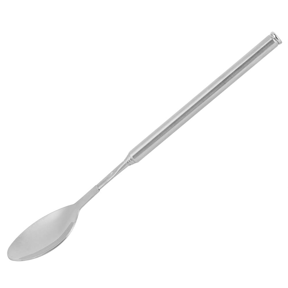 Telescopic Spoon, Stainless Steel Spoon, Barbecue for Outdoor Picnic Daily Cooking Bar