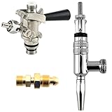Partial Guinness Stout Conversion Kit - Chrome Faucet + U System Coupler + Tank Adapter