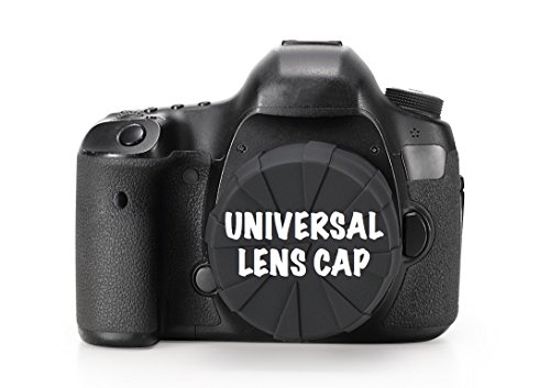 CAJISO Silicone Universal Lens Cap - Fits Most of DSLR Lenses,Protective Scratch Proof Cap, Waterproof,dustproof Lens Cover for 60-110mm Lenses, 2-Pack