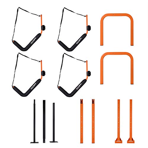 Rolling Kayaks Rack Storage Self Standing Two Kayaks Cradles With