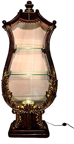 (D) Baroque Style Tulip-Shaped Cabinet, Case Pieces, Home Storage 73 х 29 Inches